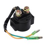 GOOFIT Relay Starter Solenoid without Cap Replacement For Motorcycle ATV Scooter Snowmobile