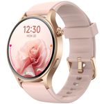 Fitpolo Smart Watch for Women, 1.32" AMOLED Touchscreen, Make/Answer Calls, Heart Rate SpO2 Monitor, Fitness Tracker, IP68 Waterproof, Compatible with iOS & Android, Sleep & Activity Tracking