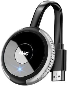 AIMIBO 4K Wireless Display Adapter, Plug and Play, 2.4G 5G HDMI Wireless Dongle for iOS Android Windows MacOS Phone Tablet Laptop to HDTV Monitor Projector, Support Airplay DLNA Miracast Silver