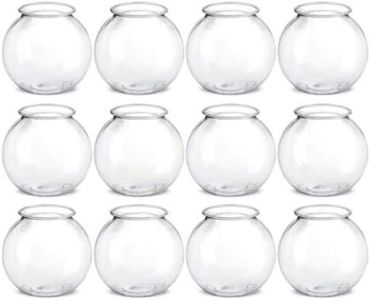 Kicko Plastic Ivy Bowls - 12 Pack - 16 Ounce Tub - Perfect for Plastic Fish Bowls, Home Decor, Centerpiece, Carnival Game Accessory, Ornament Holder, Party Supplies, Sweet Treats