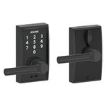 Schlage Touch Century Lock with Broadway Lever (Matte Black) FE695 CEN 622 BRW