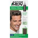 Just for men Original Formula Dark Brown Hair Dye, Restores Original Colour for a Natural Look, H40