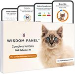 Wisdom Panel Complete: Comprehensive Cat DNA Test kit for 45 Health Genetic Health Conditions, 70+ Breeds and populations, 25+ Traits, Blood Type - 1 Pack