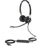 Jabra 2400 II USB DUO CC Wired Headset for Softphone with Noise Cancelling Microphone, Optimized for Unified Communication