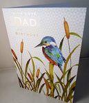 Dad Birthday Card Gold Foiled with 
