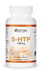 Orange Naturals - 5-HTP with Vitamin B6 & Magnesium - 100mg 60 v-caps - 5-HTP 100mg Supplement - Migraine Headache Relief, Mood Support, Pressure and Concerns Relief, Relaxation & Sleep Support Supplement