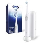Oral-B iO2 Electric Toothbrush, for an Easy Switch to Electric, Pure White, Rechargeable Electric Toothbrushes, iO Series 2 Limited with 1 Power Toothbrush, 1 Brush Head, and 1 Travel Case