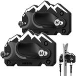 Hikeen Ski & Snowboard Wall Mount,Fits Any Ski or Snowboard, Ski Wall Rack Non-Slip Storage for Garage Organization,Space-Saving Winter Gear Organizer,2 Pack