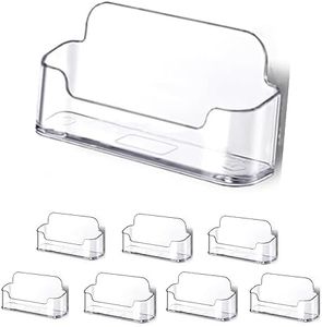 8Pcs Acrylic Cards Holder,Business Card Holder Desktop Business Card Holder Display Business Card Stand Desktop Business Card Display Holder