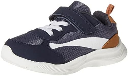 OshKosh B'Gosh Unisex-Child Retra-w Athletic Sneaker, Navy, 4 Toddler