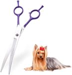 LovinPet Dog Grooming Scissors/grooming Scissors for Dogs/curved Scissors for Dog Grooming/dog Scissors for Grooming/left/right-handed Safety Blunt-tip Dog Scissors for Grooming Eyes for Dogs And Cats