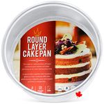 Crown 5 inch Cake Pan, 2" Deep, Heavy Duty, Even-Heating, Pure Aluminum