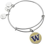 Alex and Ani Collaborations Expandable Bangle for Women, Collegiate Charms, Shiny Finish, 2 to 3.5 in, Expandable, Metal