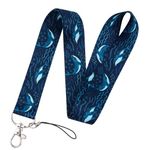 Whale Whales Humpback Ocean Sea 17.7" Neck Lanyard Keychain Holder ID Badge Mobile Phone Pin Strap by Pinstant