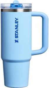 Stanley Quencher ProTour Flip Straw Tumbler with Leakproof Lid 30 oz | Built-in Straw and Handle | Cup Holder Compatible for Travel | Insulated Stainless Steel Cup | BPA-Free | Cornflower Gloss