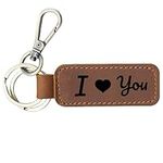 Personalized Leather Keychain, Coor