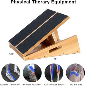 Professional Wooden Slant Board – Adjustable Incline Stretch Platform