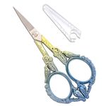 YOUGUOM Small Craft Scissors, Little Travel Scissors, Sharp Embroidery Scissors All Purpose, Straight Tips Mini Sewing Scissors, Precision Detail Thread Cutting Snips