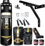 ONEX 4-5 FT Heavy Filled Boxing Punch Bag Boxing Training Punching Gloves for Training Fitness Bag MMA 14Pcs Set (4ft)