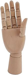 Wooden Hand Model, Flexible Realistic Hand Art Mannequin Figure for Sketching (7116A 0201 Right Hand Small)