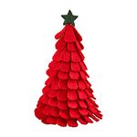 Mud Pie Farm Christmas Felt Tree Sitter, 11" x 5 1/2" Dia, Medium