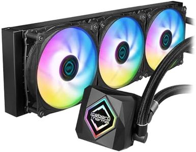 Iceberg Thermal IceFLOE Oasis 360mm AIO CPU Liquid Cooler - Close-Loop ARGB Gen 2 Water Cooler - 3 PWM RGB Case Fans - LGA 1700 / AM5 Ready