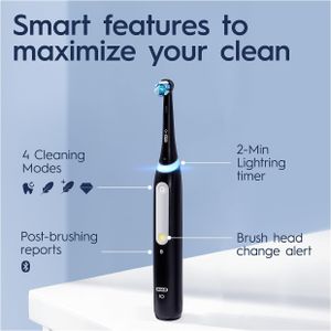 Oral-B iO4 Electric Toothbrush – Black Rechargeable
