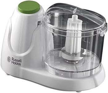 Russell Hobbs Food Collection Electric Mini Chopper, Dices & Purees Fruit & Vegetables - recipes included, 500ml, Removable dishwasher-safe bowl, lid & blade, Simple one-button operation, 75W, 22220
