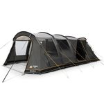 Vango Keswick 600 Family Tent, 6 Person Family Tent with Enclosed Front Porch, Double Living Area, Lights-Out Bedrooms, Sentinel Active Plus Fabric, 4000mm HH, Fully Sewn-in Groundsheet