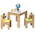 Alex Daisy Engineered Wood Sweden Kids Activity Table&Chairs Set(1 Table + 2 Chairs),60 Centimeters,64 Cm,57 Cm