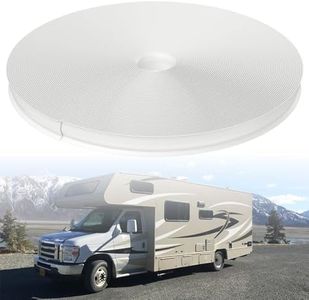 BFXM RV Trim Molding Insert 0.875'' Heavy-Duty Vinyl Trim Insert, RV Weather Stripping Exterior RV Screw Cover Trim for Use on RVs, Campers and Travel Trailers Exterior (White, 100 ft)