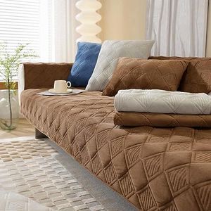 Generic Sofa Cover 3 Seater L Shape - Velvet Thick Couch Protector Anti-Slip- Reversible Quilted Corner Slipcovers - Washable for Sectional Couch - 3/2/1/4 Seater Sofa Cover