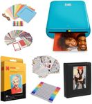 KODAK Step Instant Photo Printer with Bluetooth/NFC, Zink Technology & KODAK App for iOS & Android (Blue) Gift Bundle