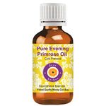 Deve Herbes Pure Evening Primrose Oil (Oenothera biennis) Natural Therapeutic Grade Cold Pressed For Personal Care - 15ml