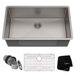 KRAUS Standart PRO™ 32-inch 16 Gauge Undermount Single Bowl Stainless Steel Kitchen Sink