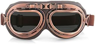 evomosa Motorbike Goggle Retro Windproof Dustproof Motorcycle Eyewear Protect Glasses (B Color)