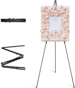 ARTIFY 63" Instant Display Sign Easel Stand, Tripod for Wedding Sign, Posters, Paintings,Canvas and Poster Board, Portable Display Stand for Home School Supplies、Shop and Various Ceremonies