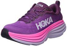 Hoka One One Womens Bondi 8 Textile Beautyberry Grape Wine Trainers 9 US