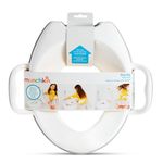 Munchkin Sturdy Potty Training Toilet Seat with Handles and Splash Guard. Secure Anti-Slip Toddler Toilet Seat for Boys and Girls.