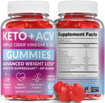 Keto ACV Gummies Advanced Weight Loss - Made in USA Tasty ACV Keto Gummies for Weight Loss, Digestion, Cleansing, No Gluten, No GMO & Vegan Keto Apple Cider Vinegar Gummies 1000mg, 60 pcs