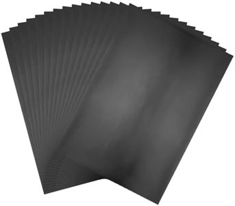 Briartw 100 Sheets Black Hot Foil Paper,20x29cm Toner Reactive Foil Hot Stamping Foil Paper by Laser Printer and Laminator for Scrapbooking Craft Cardmaking DIY Album Decoration