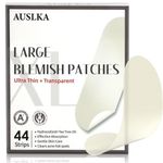 AUSLKA Blemishes Patches - 44 Strips, Hydrocolloid Dots - Large Blemishes Patch - Blemishes Stickers - Zit Breakouts - Suitable for Larger Area Outbreaks