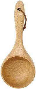 Honbay Large Capacity Wooden Ladle Sauna Water Scoop SPA Spoon Bath Salts Spoon Coffee Scoop
