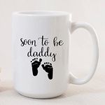 SNV Soon to Be Daddy, Daddy to Be Mug, Daddy Mug, New Daddy, New Dad, New Daddy Gift, Father's Day Gift, Father's Day Mug, White Ceramic Coffee Mug 11 OZ