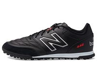 New Balance Men's 442 V2 Team Tf Soccer Shoe, Black/White, 7 Wide