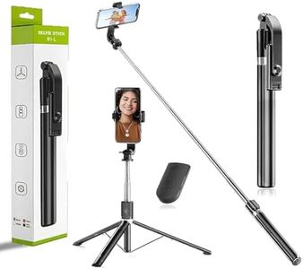 yoozon Genteel Bluetooth Extendable Selfie Sticks with Wireless Remote 3-in-1 Multifunctional Selfie Stick with Tripod Stand Compatible with iPhone/OnePlus/Samsung/Oppo/Vivo and All Phones