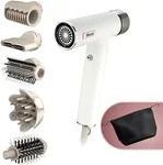 Shark SpeedStyle RapidGloss Finisher and High-Velocity Dryer with IQ Speed Styling and Drying Suite, Lightweight, Ionic, No Heat Damage, for All Hair Types, Silk, HD352