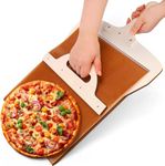 Sliding Pizza Peel, The Pizza pan That Transfers Pizza Perfectl, Pizza Tray with Handle, Pizza Plate for Indoor & Outdoor Ovens 58 * 30cm(11inch)