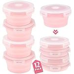 Dandat 12 Pack Silicone Collapsible