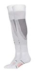 Nivia Rabona Football Super Stockings for Men & Women, Knee Length Stockings, Football Socks, Soccer Socks, Sports Socks, Polyester Blend (White) Size - M